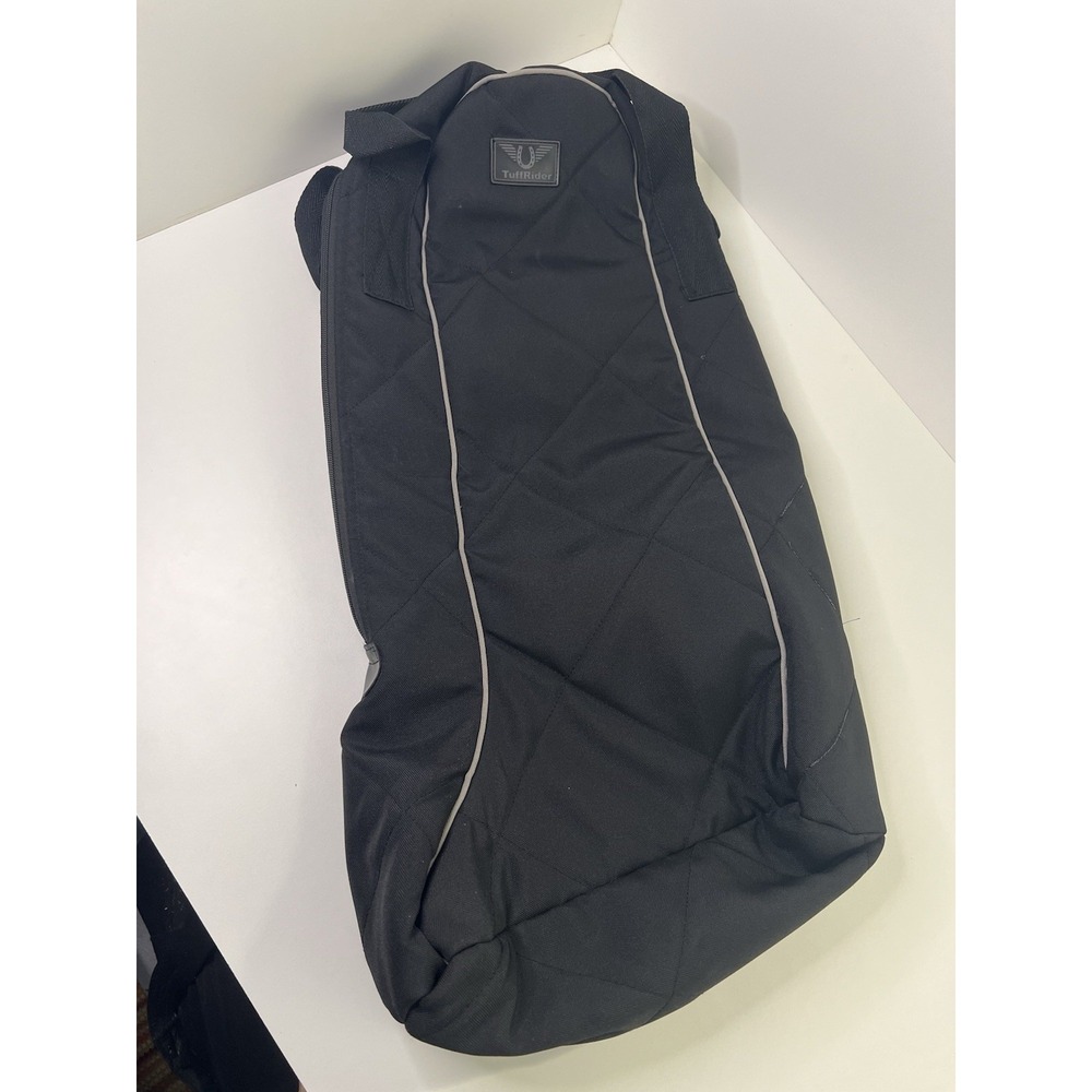 TuffRider Classic Boot Bag Travelware 24" Tall Riding Carry Bag Black Excellent